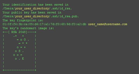 ssh key success